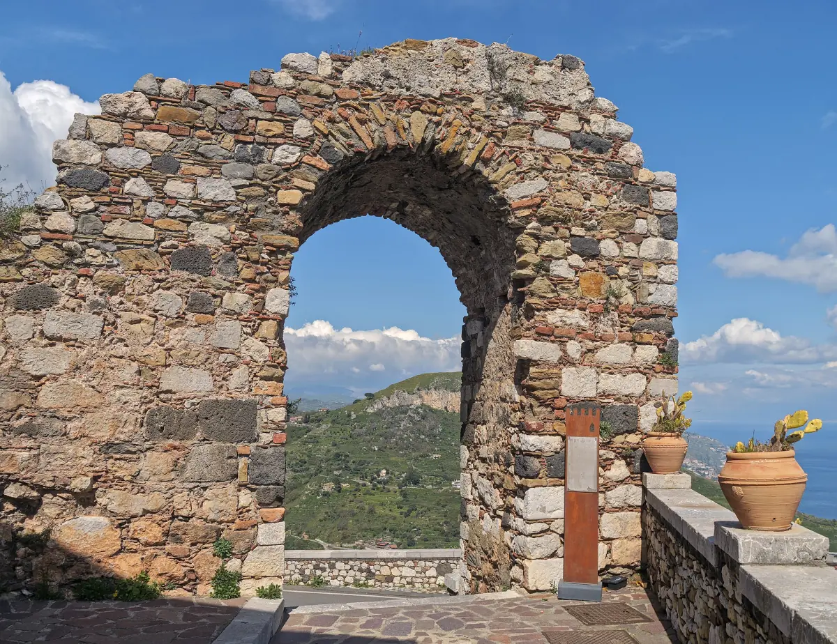 The old arch in Castelmola