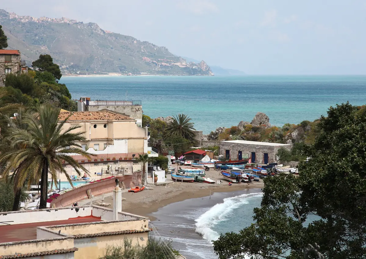 The beach at Mazzarò