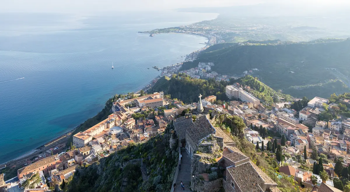 Taormina seen from Castelmola